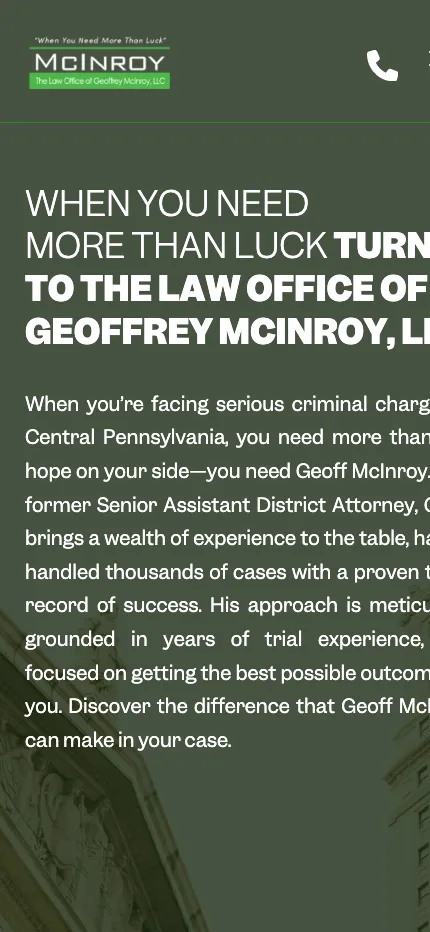 Law Office of Geoffrey McInroy screen